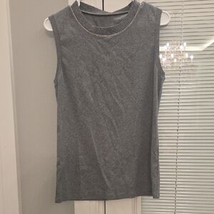 Peserico Charcoal Sleeveless Tank Top